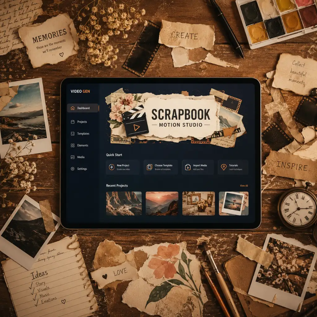 Tampilan lain Scrapbook Motion Studio